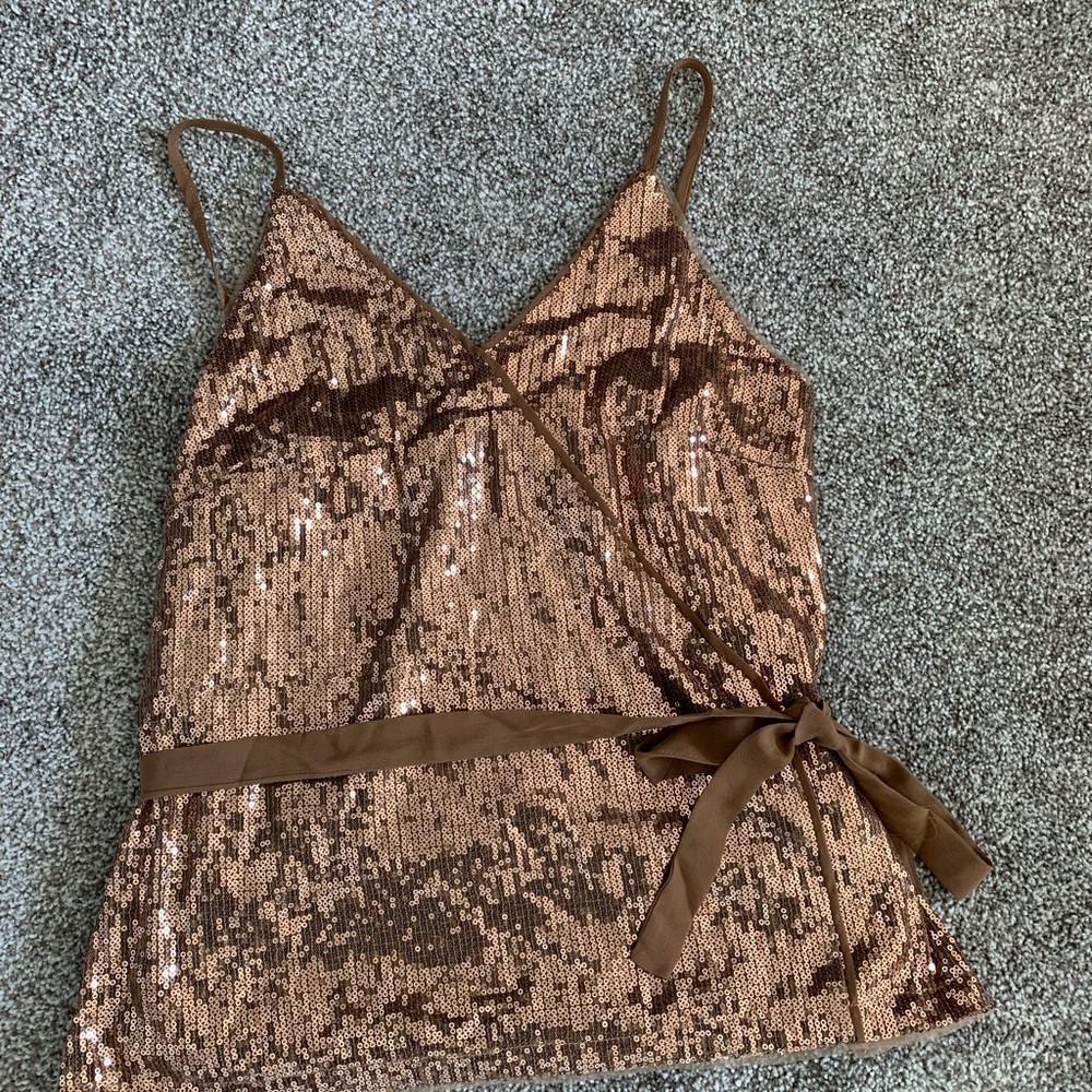 Bronze sequence tank top. New with tags